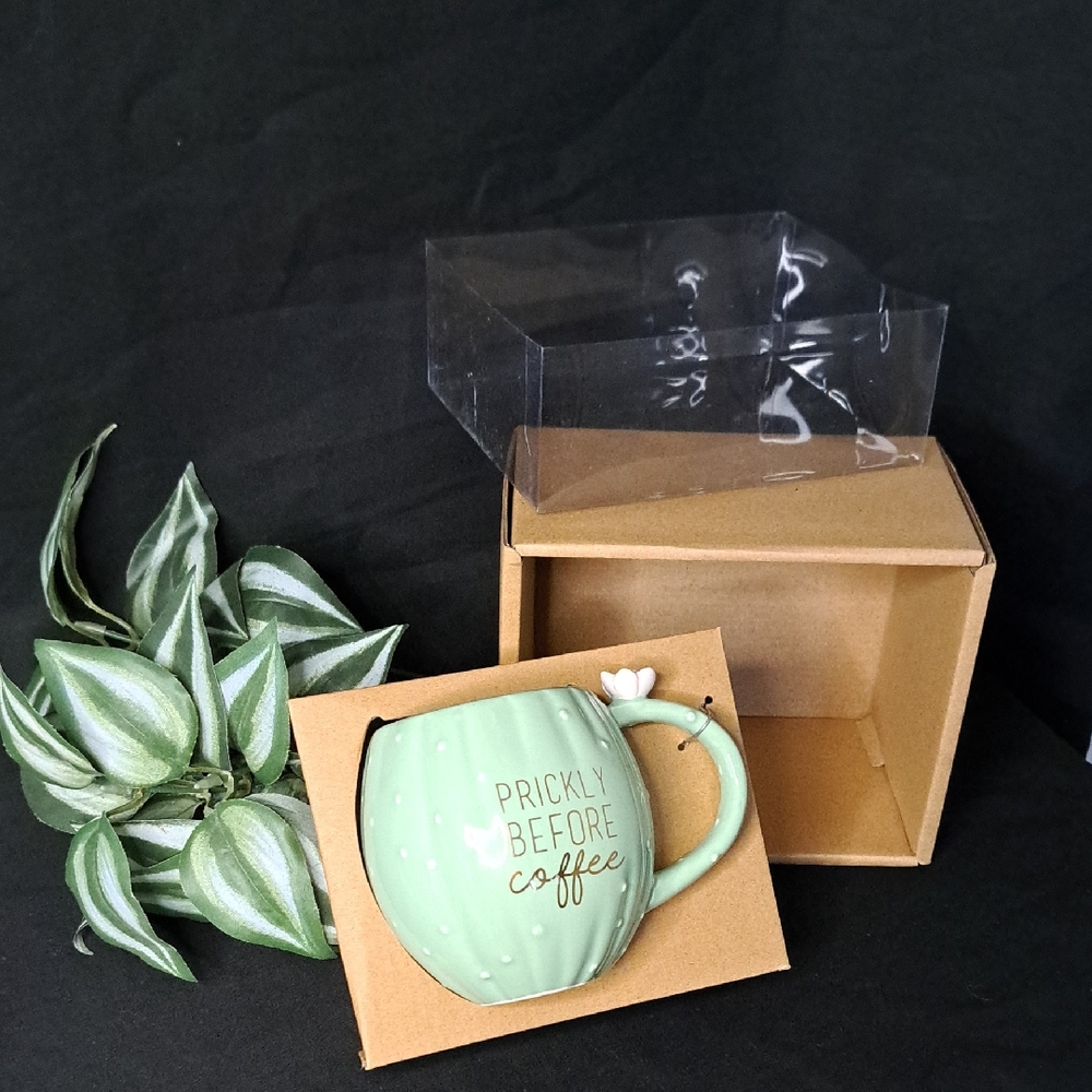 Grasslands Road Coffee Mug with Cactus Design NIB